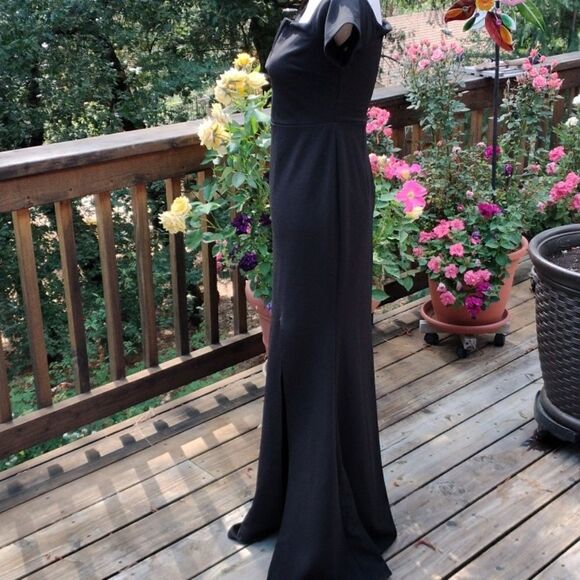 Lulus Stunning Black Dress Whimsigoth Quiet Elegance - Picture 8 of 14